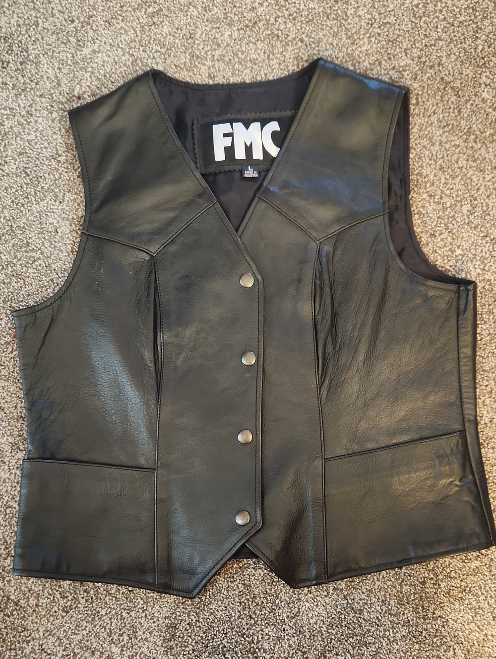 FMC Women's Leather Vest - Size Large